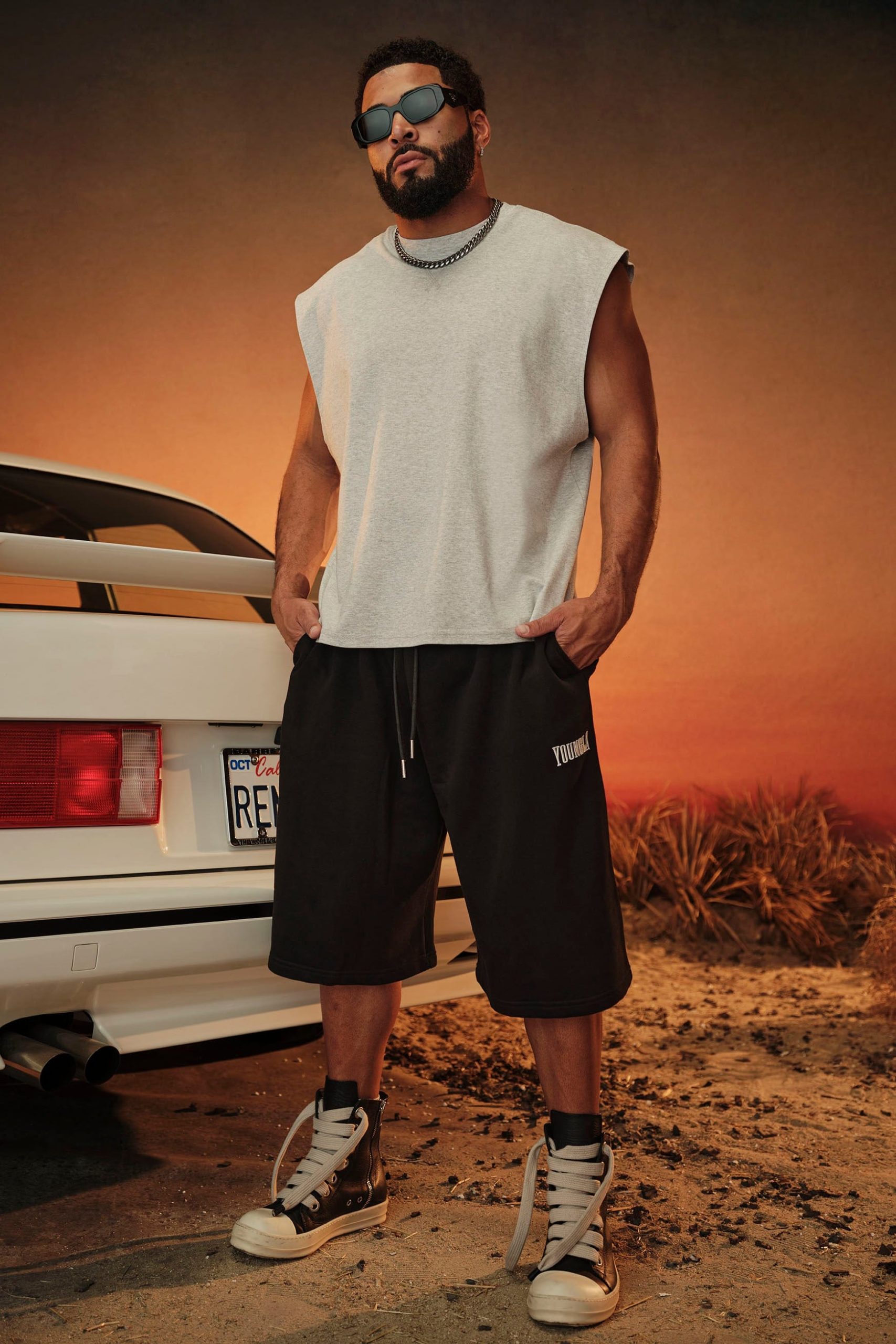 1107 - Extra Long Baggy Shorts - Image 3
