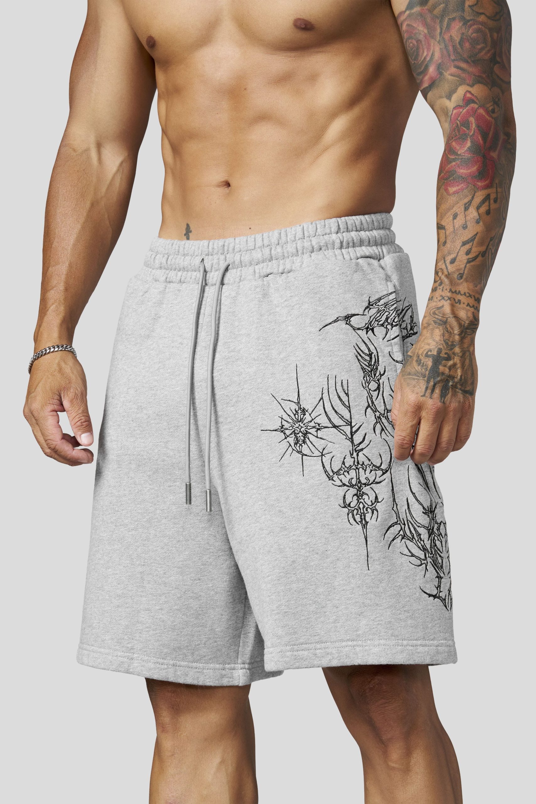 1093 - Cyberpunk Fleece Shorts - Image 5