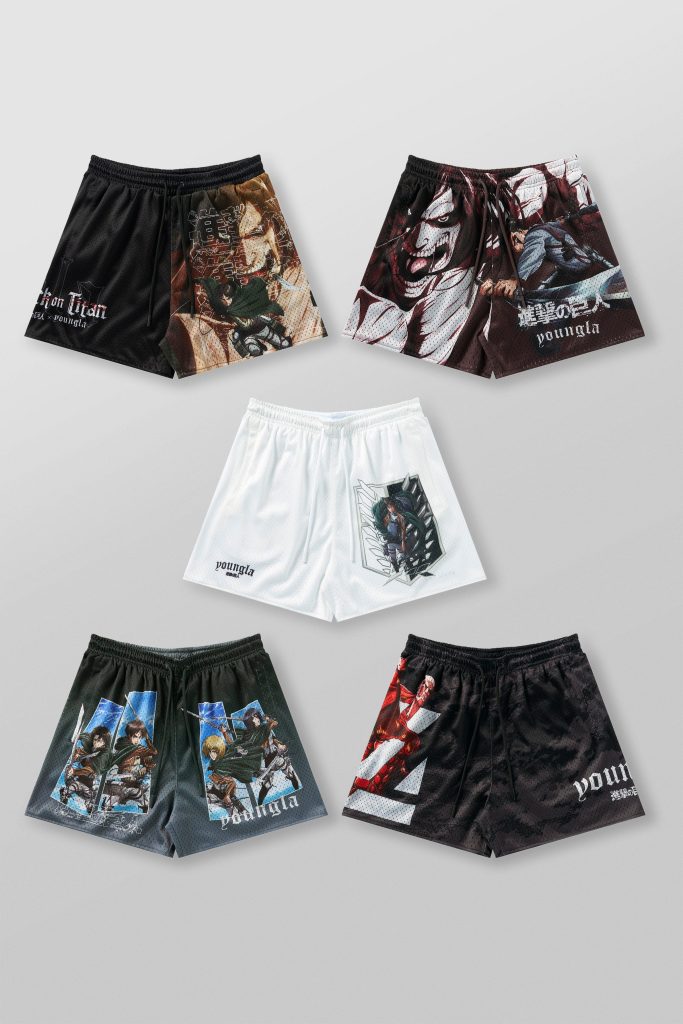 1126 - AOT? x YLA Mesh Shorts