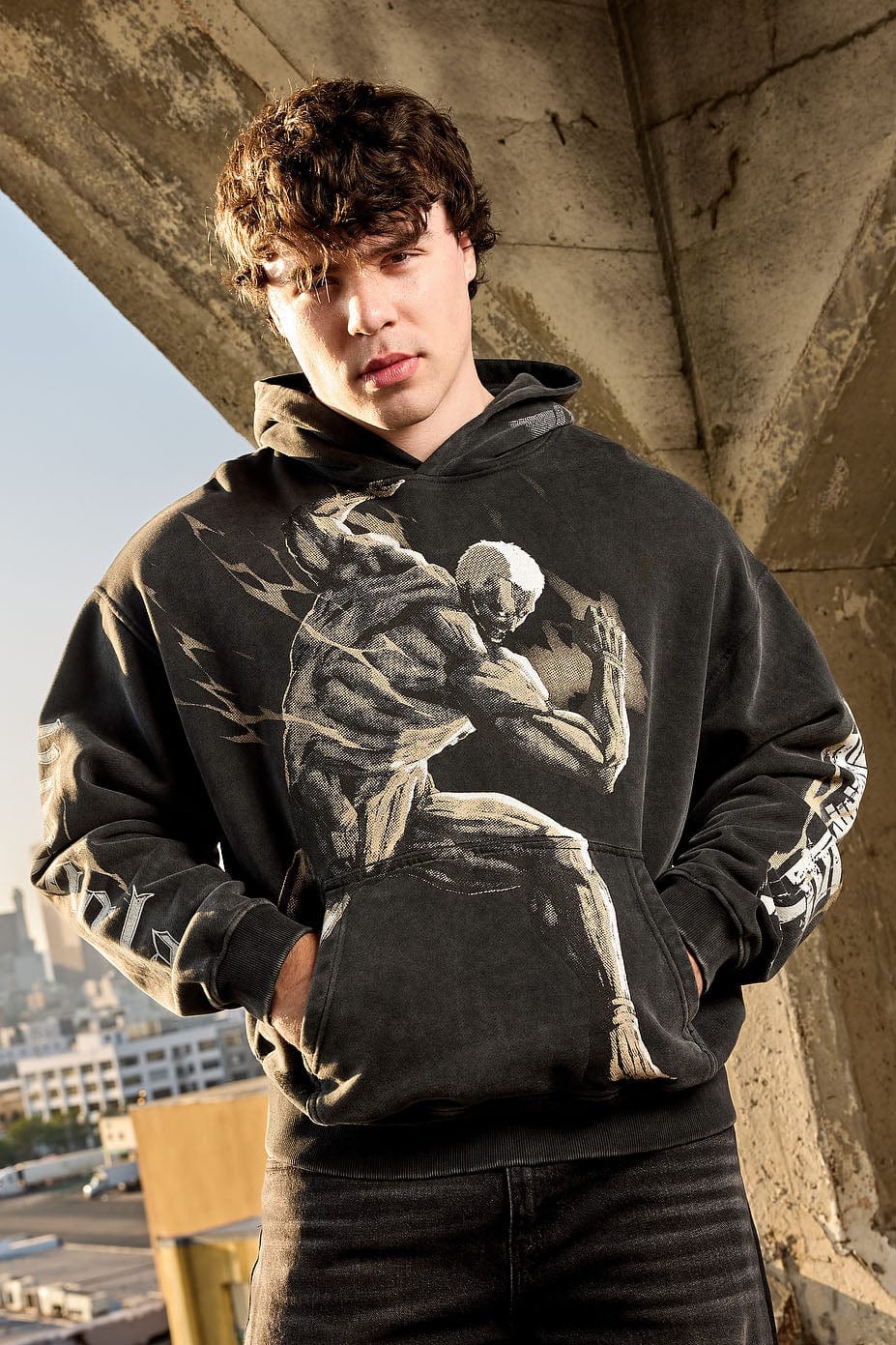 5129 - AOT? x YLA Pullover Hoodies - Image 2